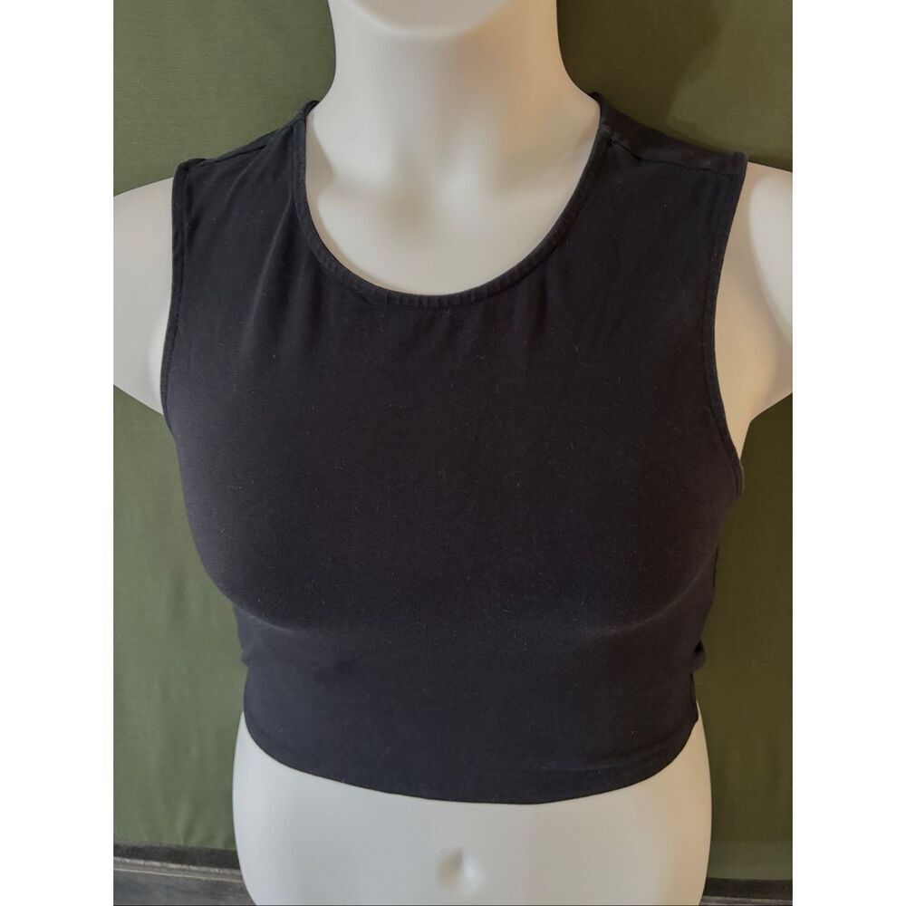 Express black crop top size small